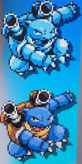blastoise sprite|pokemon yellow blastoise.